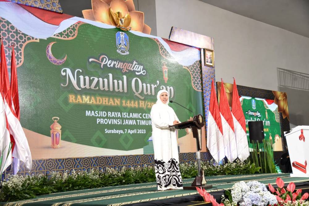 Gubernur Khofifah Umumkan 15 Pemenang Undian Umroh Wajib Pajak Patuh Pada Peringatan Nuzulul Qurâ€™an 1444 H